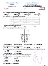 Đề kiểm tra khảo sát lần 1 môn Toán Lớp 12 (Chương trình chuẩn) - Mã đề 211 - Năm học 2019-2020 - Trường THPT Phú Xuyên B